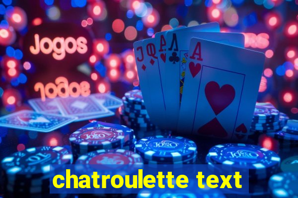 chatroulette text